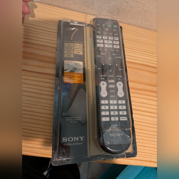 Sony Other - Sony Black Universal Remote Control with White Buttons